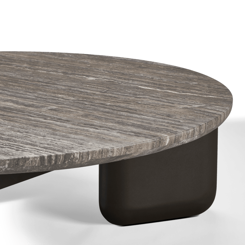 Chloe Aluminum Round Coffee Table Outdoor Coffee Tables Harbour Outdoor