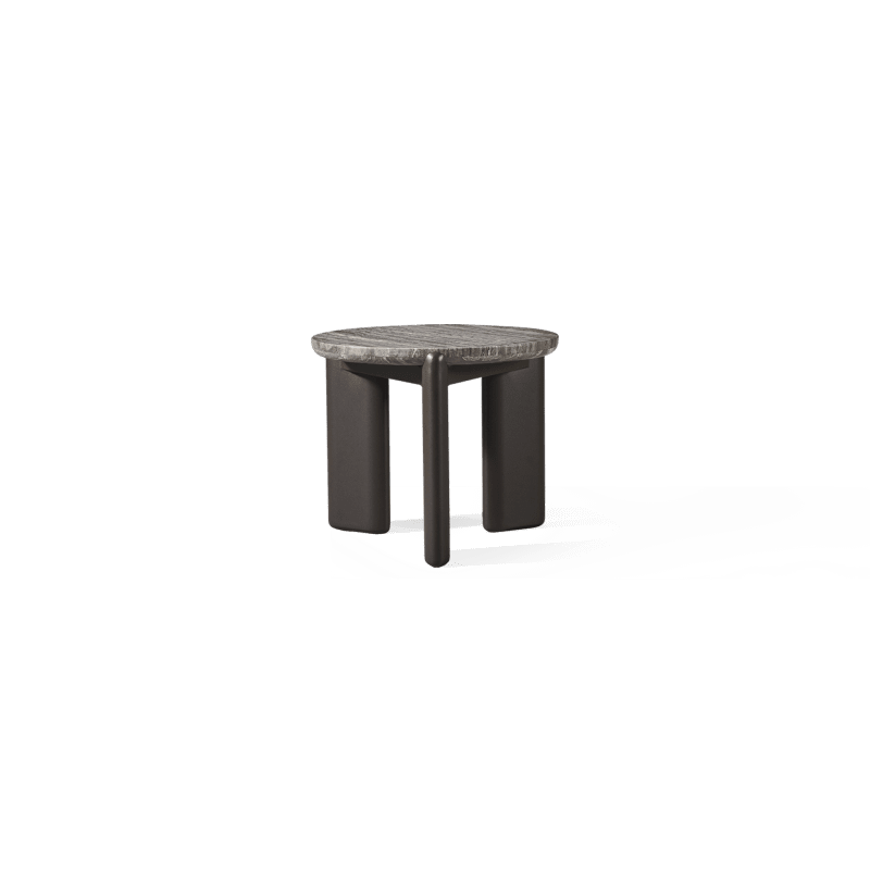 Chloe Aluminum Round Side Table Outdoor Side Tables Harbour Outdoor