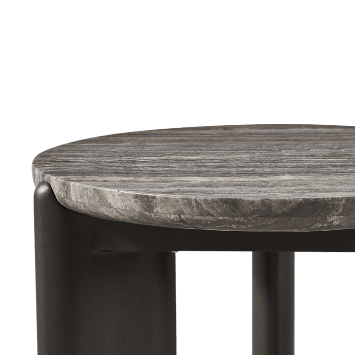 Chloe Aluminum Round Side Table Outdoor Side Tables Harbour Outdoor