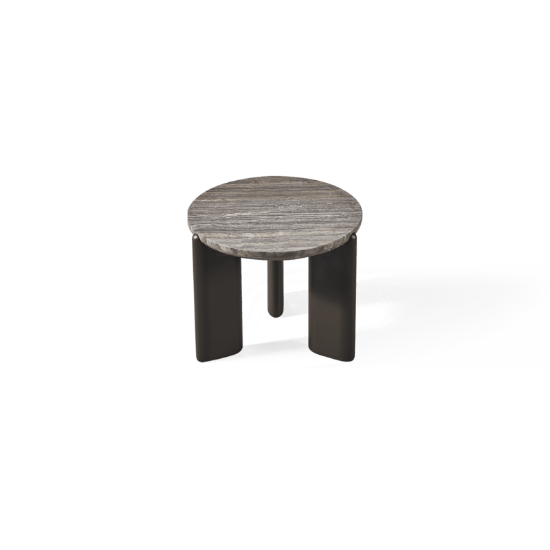 Chloe Aluminum Round Side Table Outdoor Side Tables Harbour Outdoor