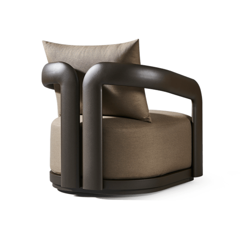 Chloe Aluminum Swivel Lounge Chair Outdoor Lounge Chairs Harbour Outdoor