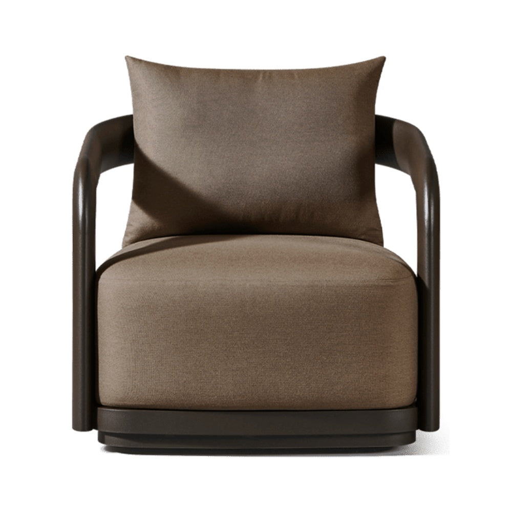Chloe Aluminum Swivel Lounge Chair by Harbour Outdoor — full product view