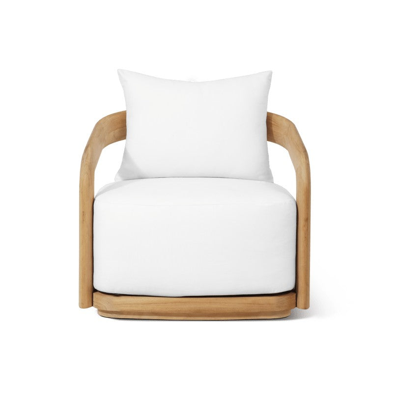 Chloe Teak Swivel Lounge Chair by Harbour