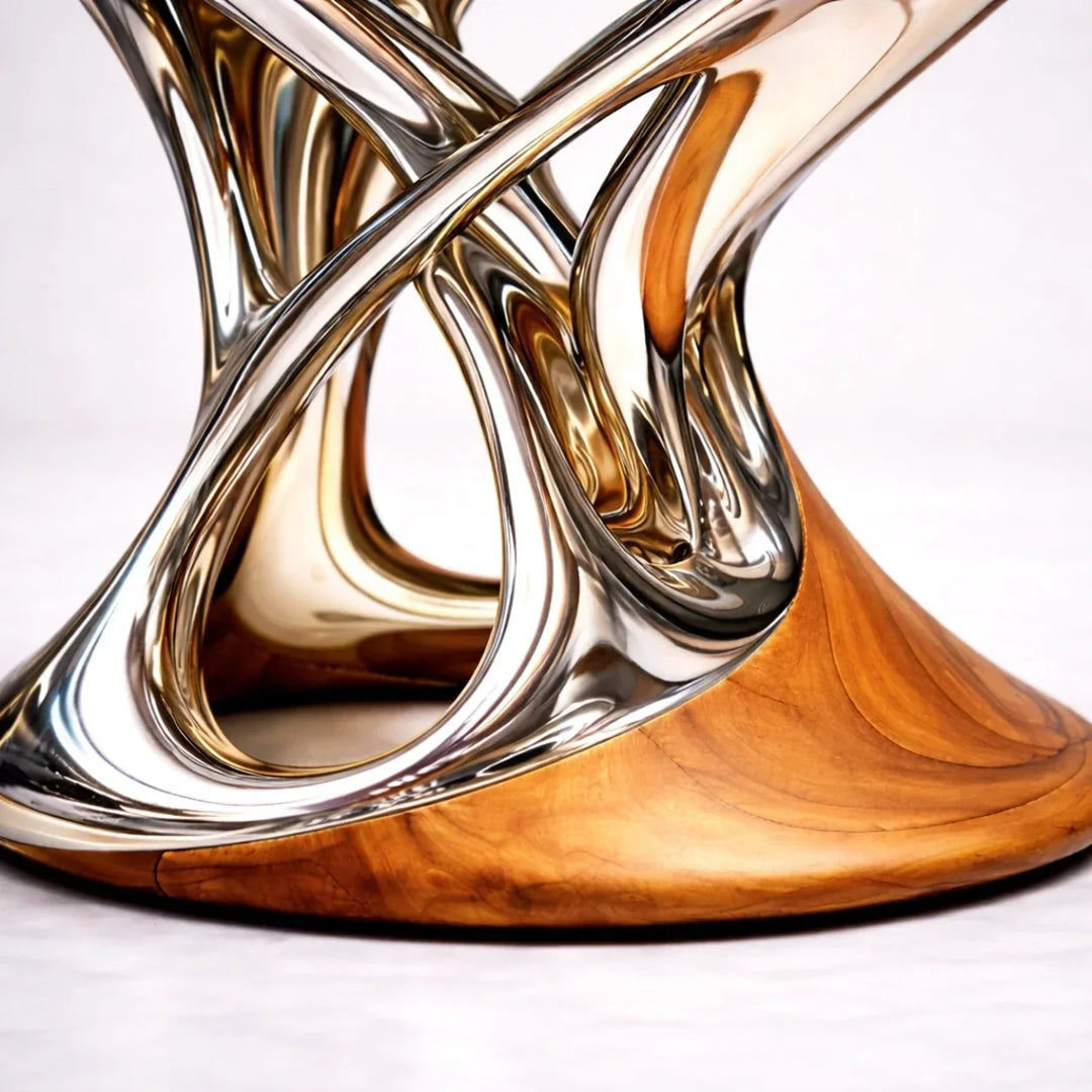 Chrome Mirage Side Table by Interior Moderna - view 7