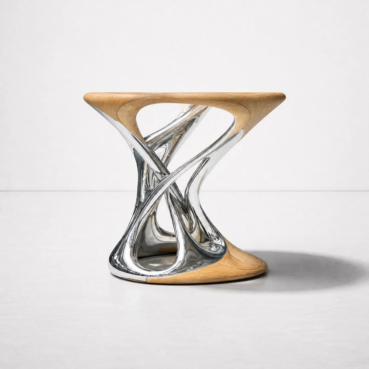 Chrome Mirage Side Table by Interior Moderna