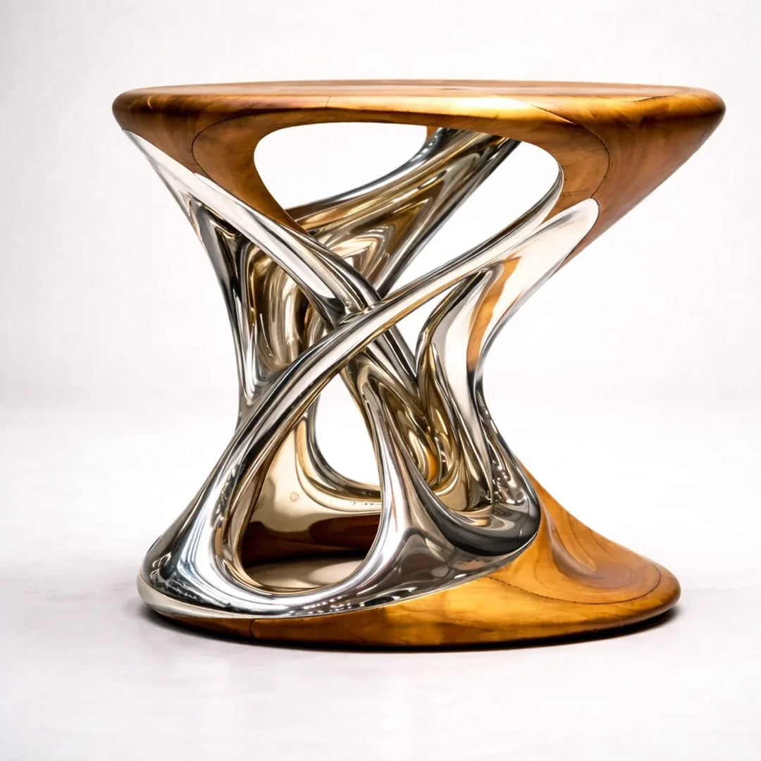 Chrome Mirage Side Table by Interior Moderna - view 3