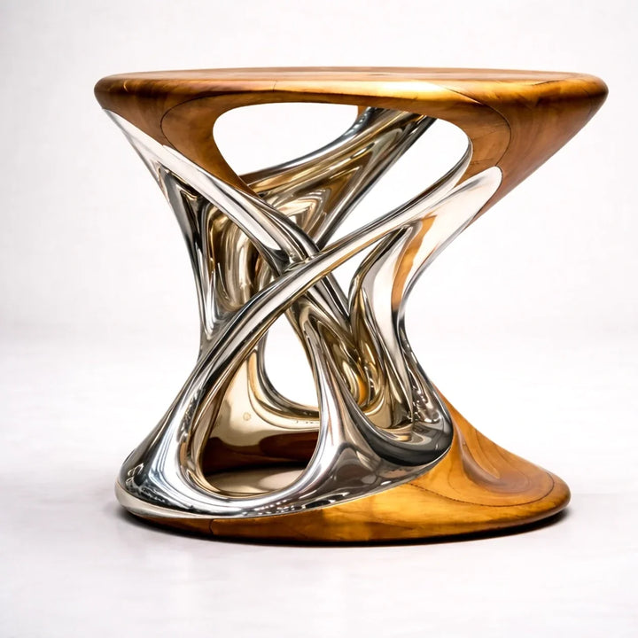 Chrome Mirage Side Table by Interior Moderna - view 3
