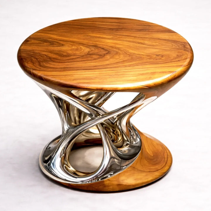 Chrome Mirage Side Table by Interior Moderna - view 4