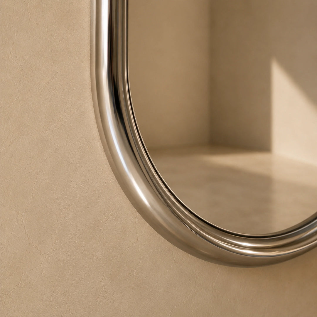 Chrome Pill Mirror by Interior Moderna - view 6