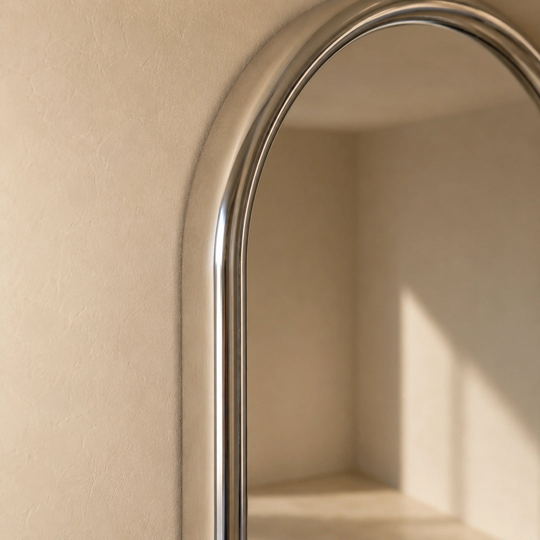 Chrome Pill Mirror by Interior Moderna - view 7