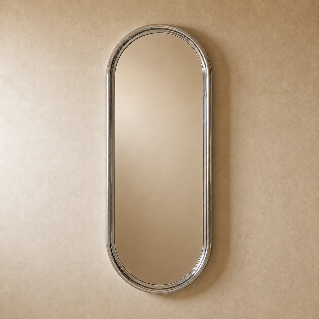 Chrome Pill Mirror by Interior Moderna - view 9