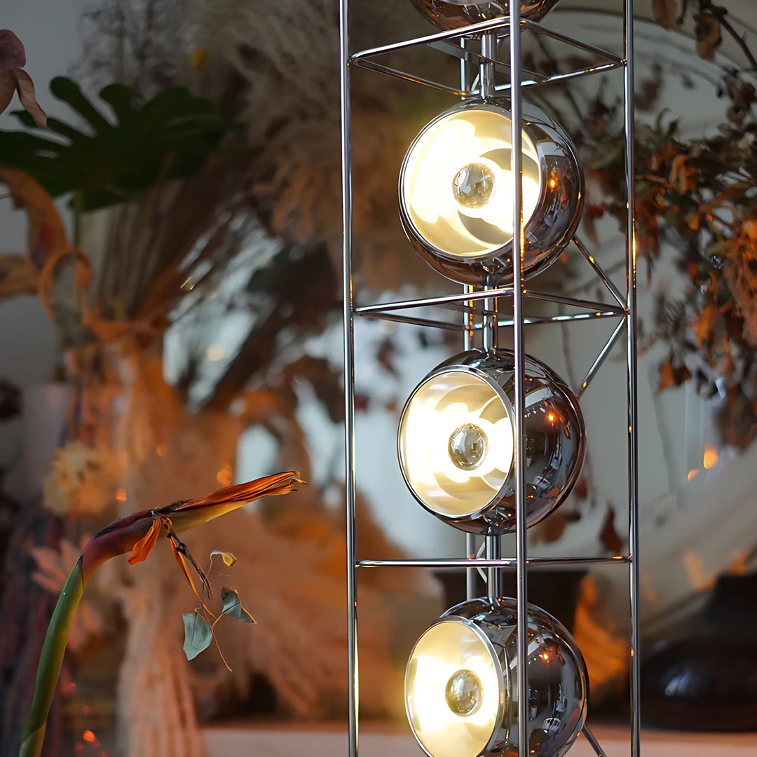 Chrome Spheres Floor Lamp by Interior Moderna - view 6