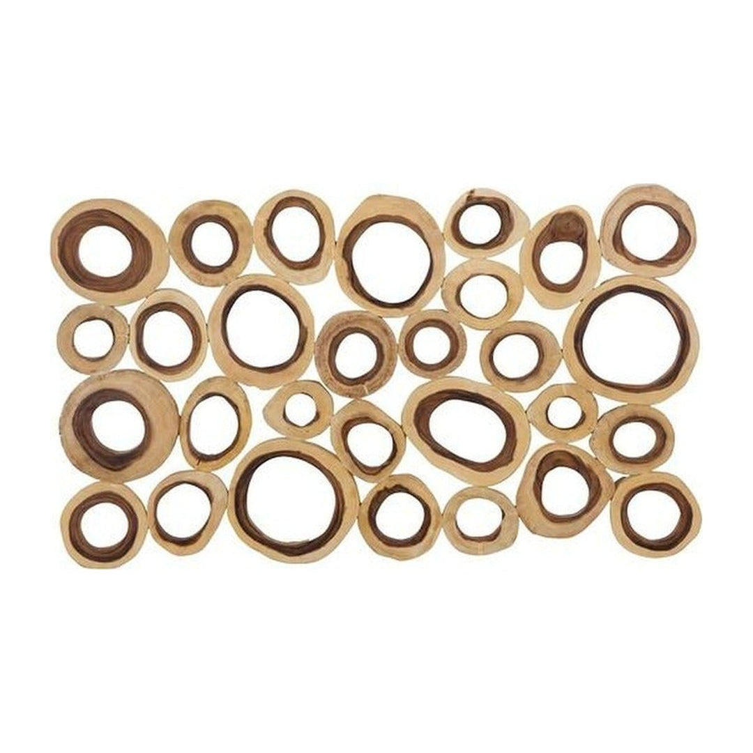 Chuleta Rings Wall Art, Chamcha Wood, Rectangular Phillips Collection