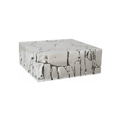 Chunk Square Silver Coffee Table Phillips Collection