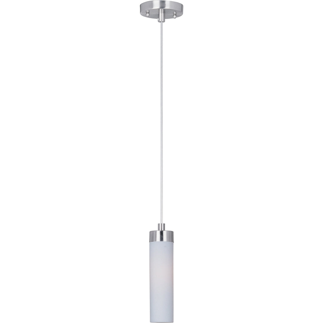 Cilandro 1-Light Pendant by ET2 Lighting in Satin Nickel, front view