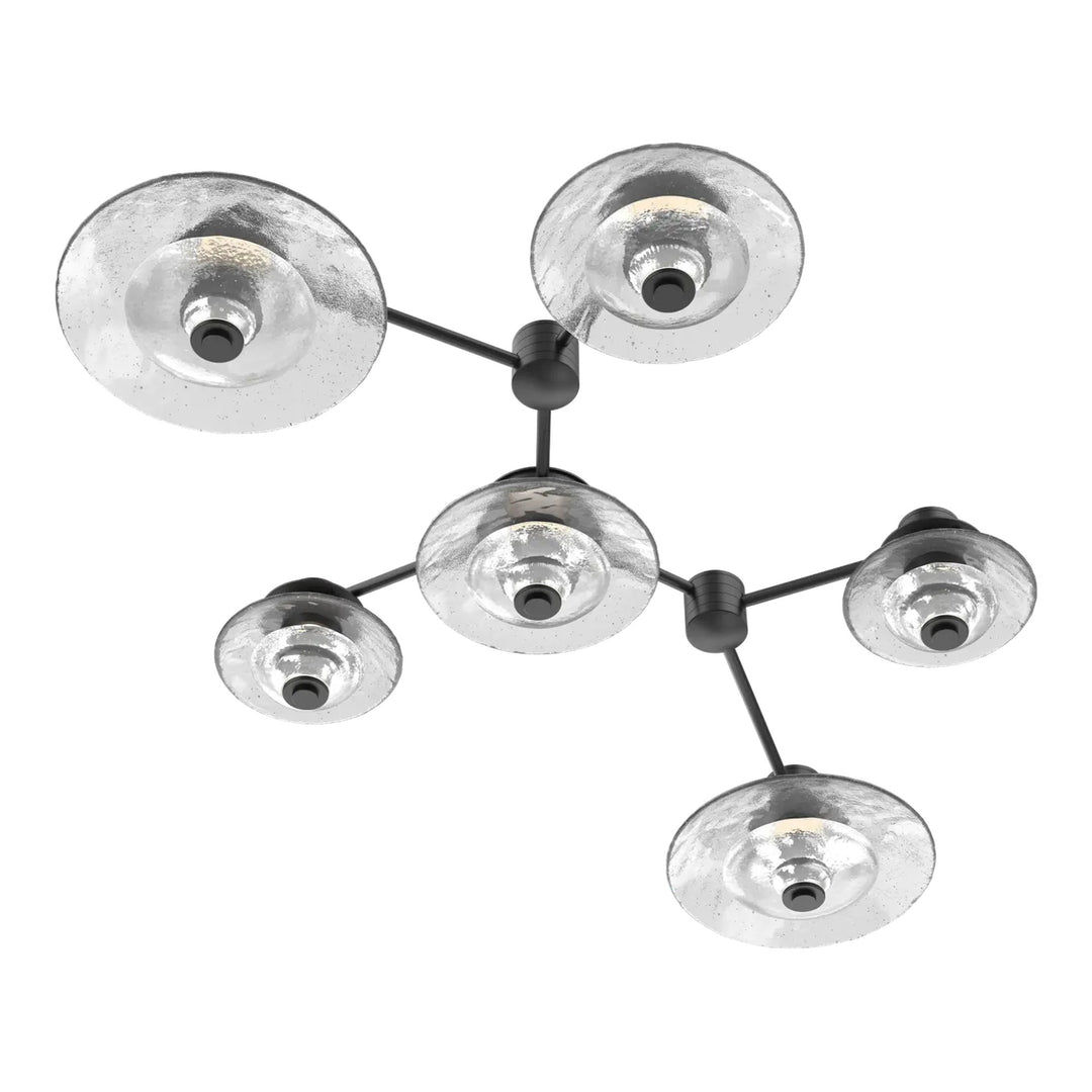 Cirrus Hub &amp; Spoke by Hammerton Studio in Matte Black with Clear Granite glass