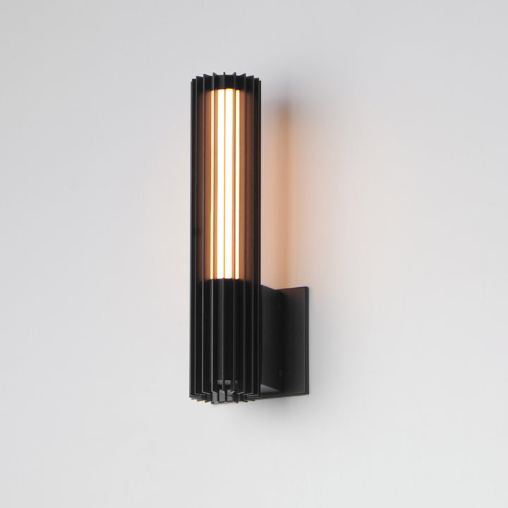 Citadel 14" LED Outdoor Wall Sconce by ET2 Lighting, styled view 3
