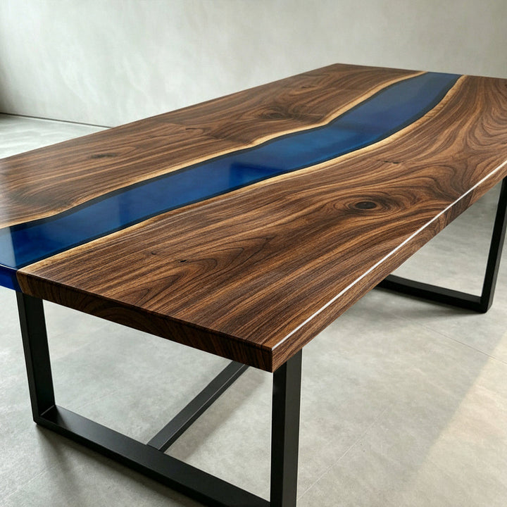 Modern Blue River Dining Table by Thomas Dawn