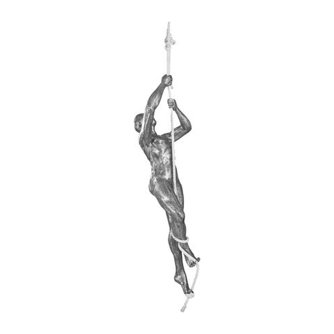 Climbing Sculpture w/Rope Black/Silver, Aluminum Phillips Collection
