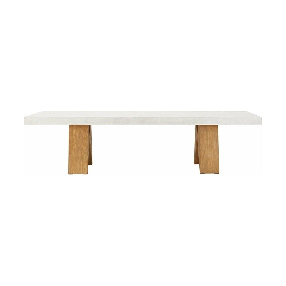 Clip Dining Table  Ivory White by Seasonal Living — full product view
