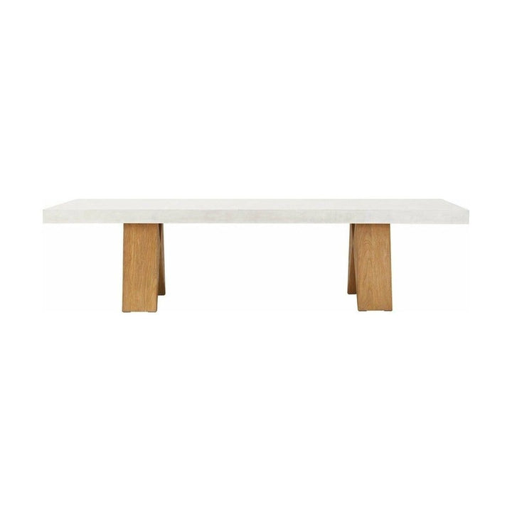 Clip Dining Table  Ivory White by Seasonal Living — full product view