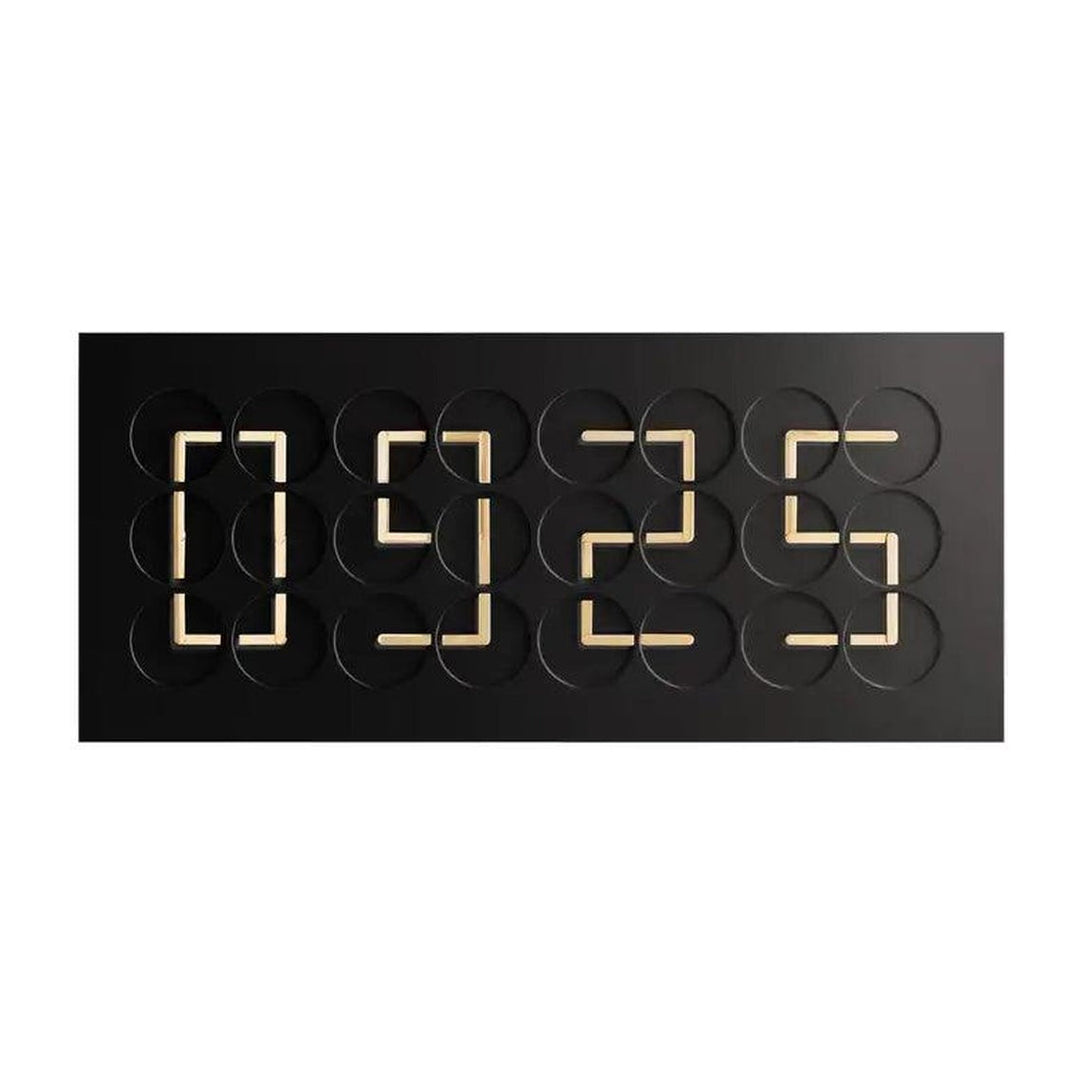 ClockClock 24 Black with Golden Hands