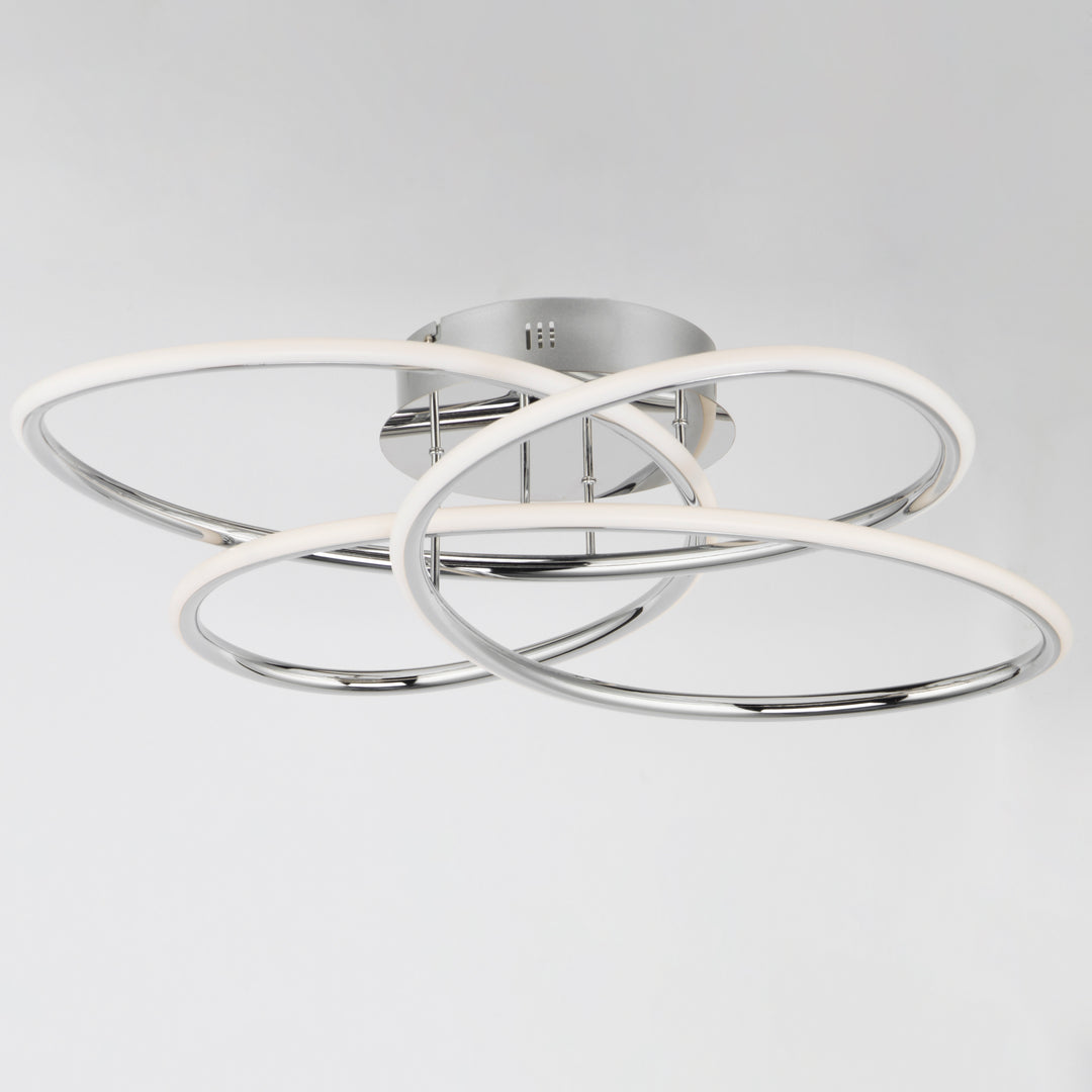 Coaster LED Flush Mount by ET2 Lighting, styled view 1