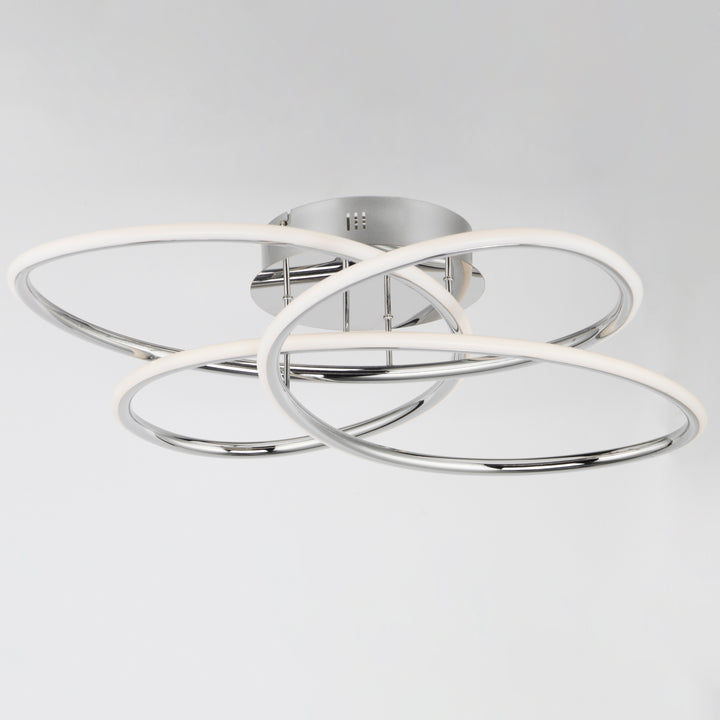 Coaster LED Flush Mount by ET2 Lighting, styled view 1