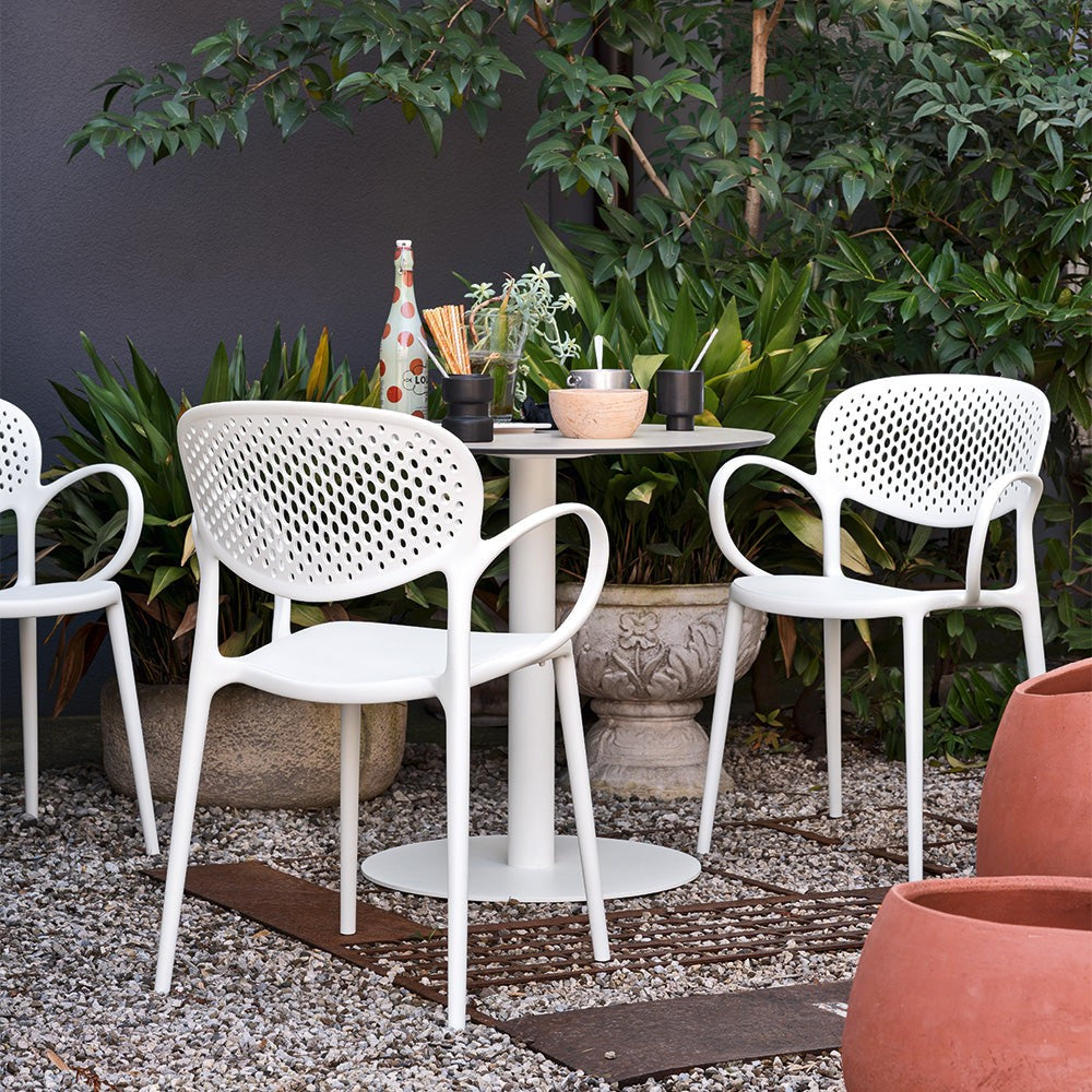 Cocktail Bar-Height Table Base by Connubia in a styled interior
