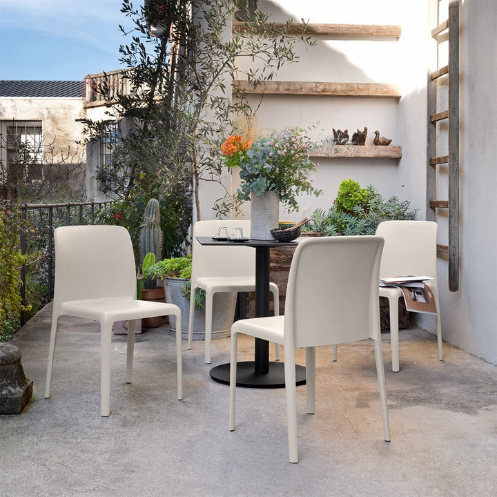 Cocktail Weighted Bar-Height Table Base by Connubia in a styled interior