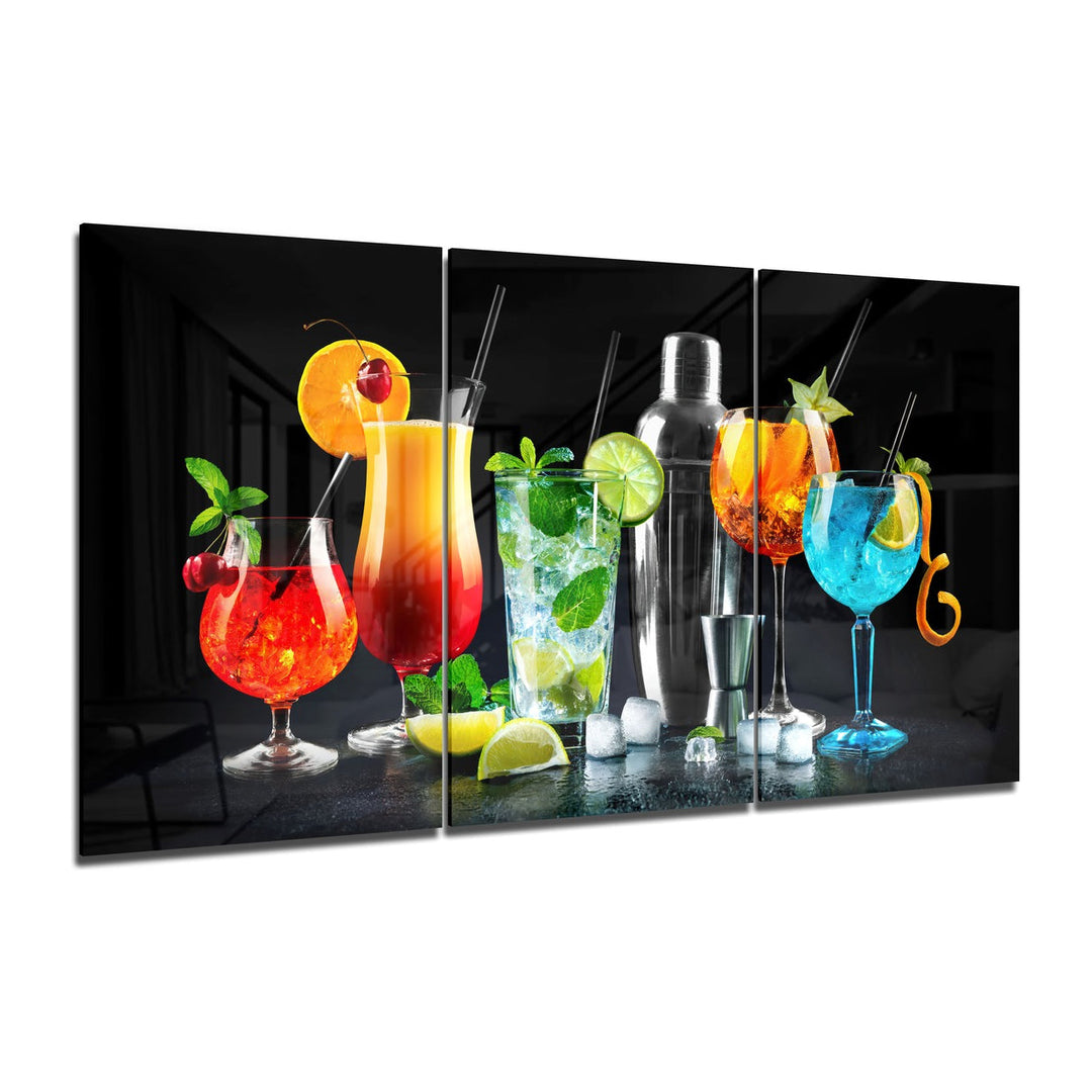 Cocktails Mega Glass Wall Art Insigne