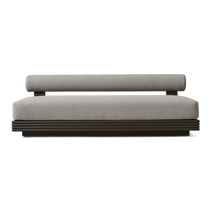 Collins Aluminum 2 Seat Armless Sofa