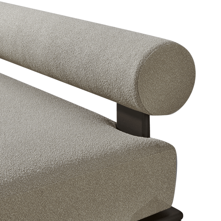 Collins Aluminum 2 Seat Armless Sofa