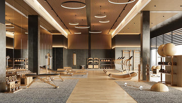 Pent Fitness Luxury Home Gym Flooring Stylish Wooden Gym Class