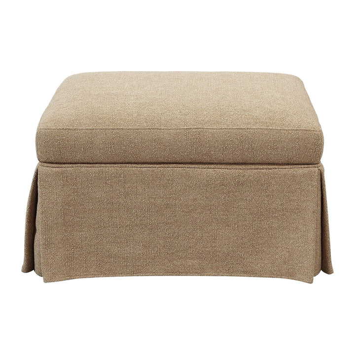 Colton Upholstered Storage Ottoman by Modus in Sourdough — on a white background