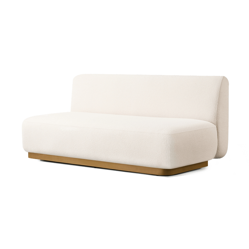 Como 2 Seat Armless Sofa