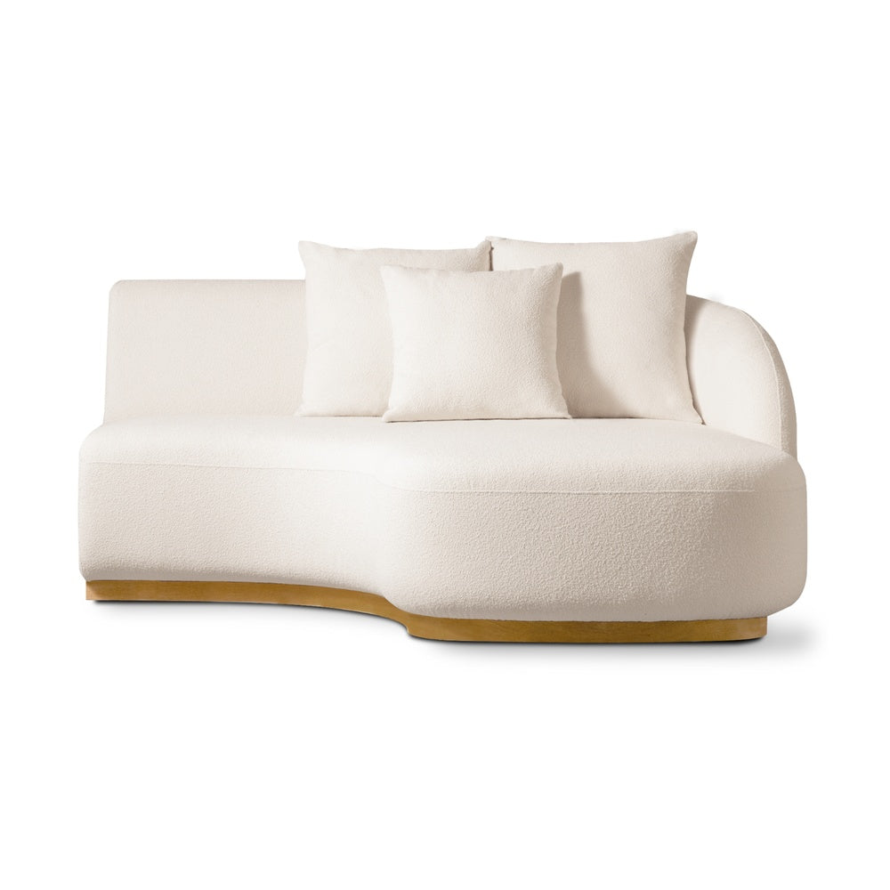 Como Curved Chaise Right by Harbour Outdoor — full product view