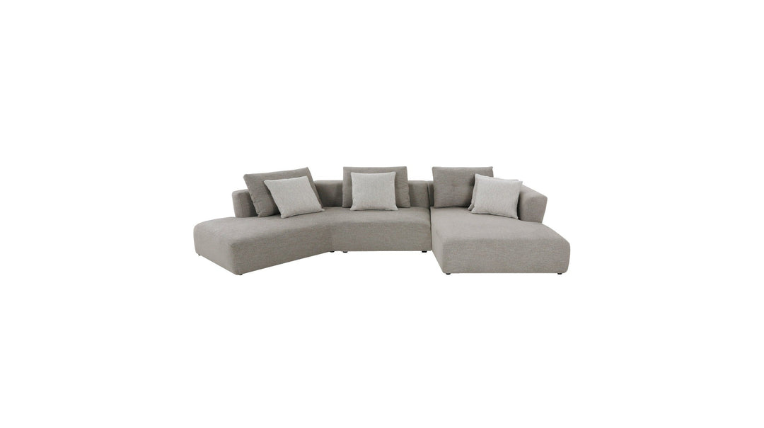 COMO Sectional 2-Piece RSF Chaise Birch Beige Base/ Bone Rib Weave Cushion