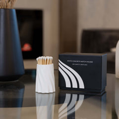 Concrete Safety Match Set — White — lifestyle (square-fill)