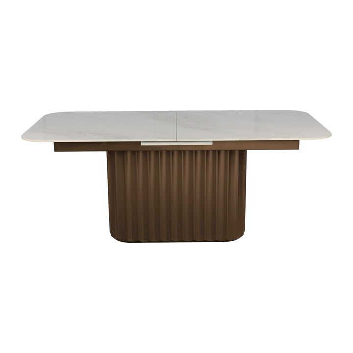 Conway Extendable Dining Table by Modus in Venetian Bronze — product view on a white background