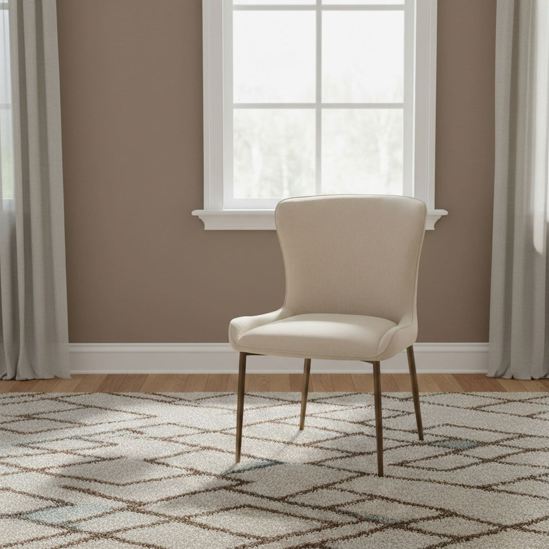 Conway Upholstered Dining Chair in Cereal — lifestyle photo