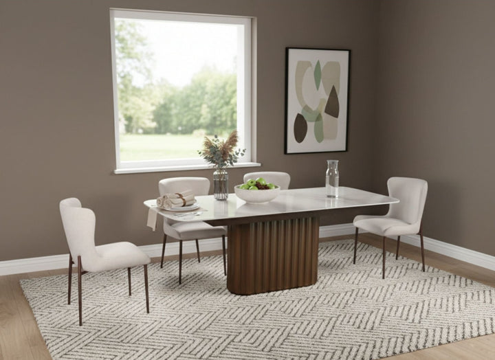 Conway Upholstered Dining Chair in Cereal — lifestyle photo