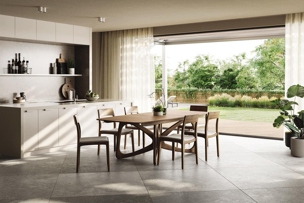 Butterfly Extension Dining Table in a modern interior
