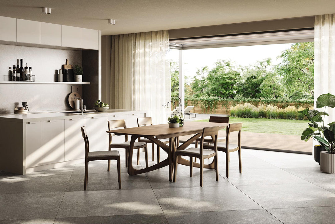 Butterfly Extension Dining Table in a modern interior
