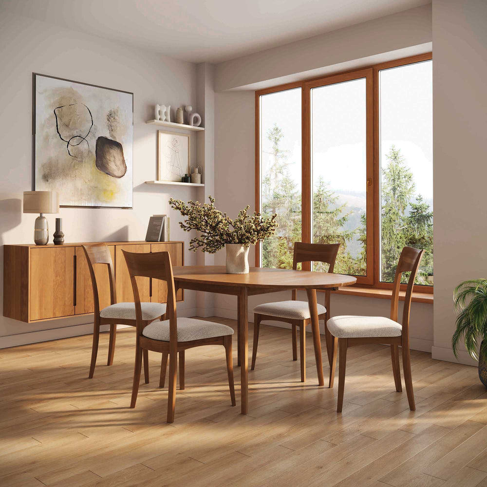 Catalina Drop-Leaf Dining Table in a modern dining room
