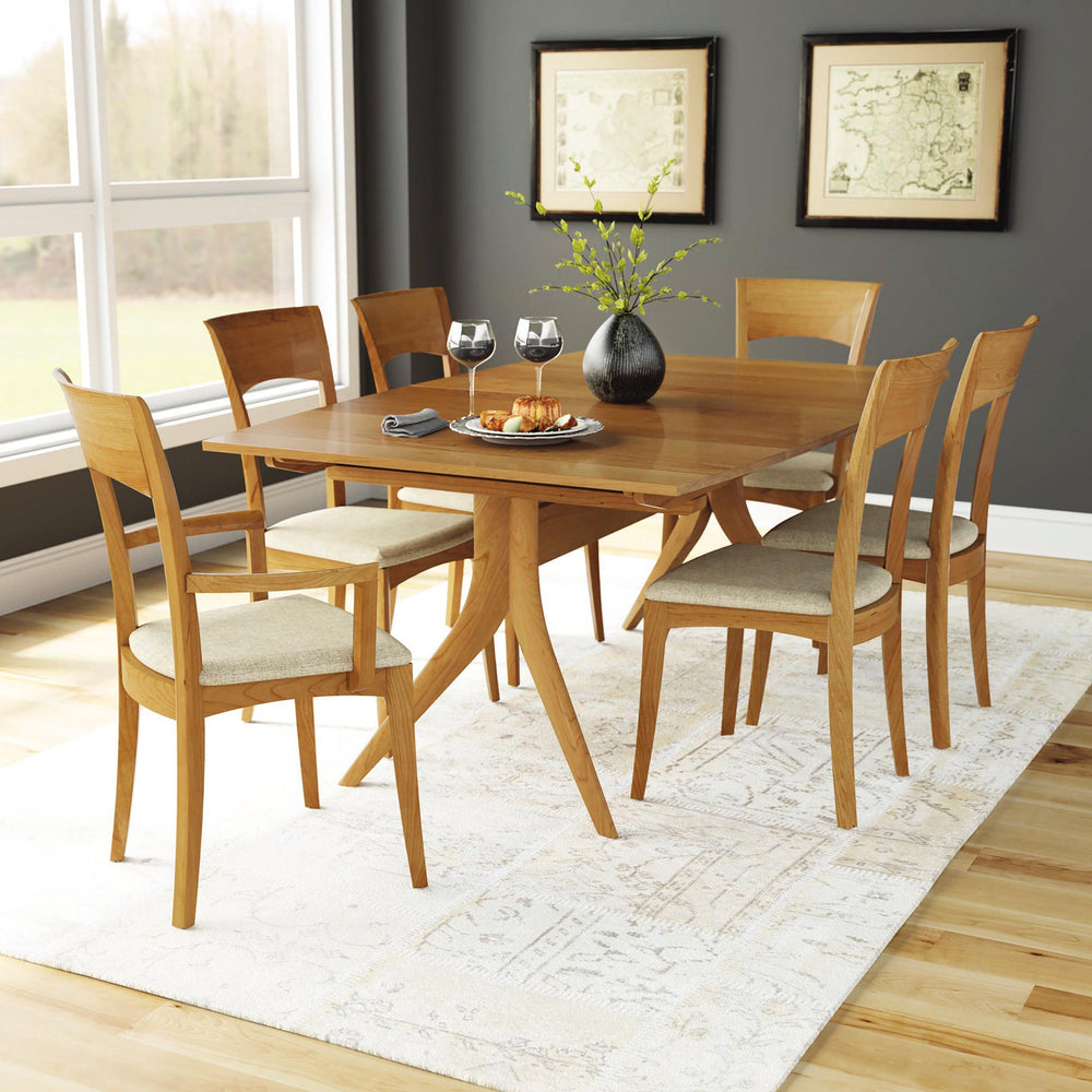 Catalina Trestle Extension Table in a modern dining room