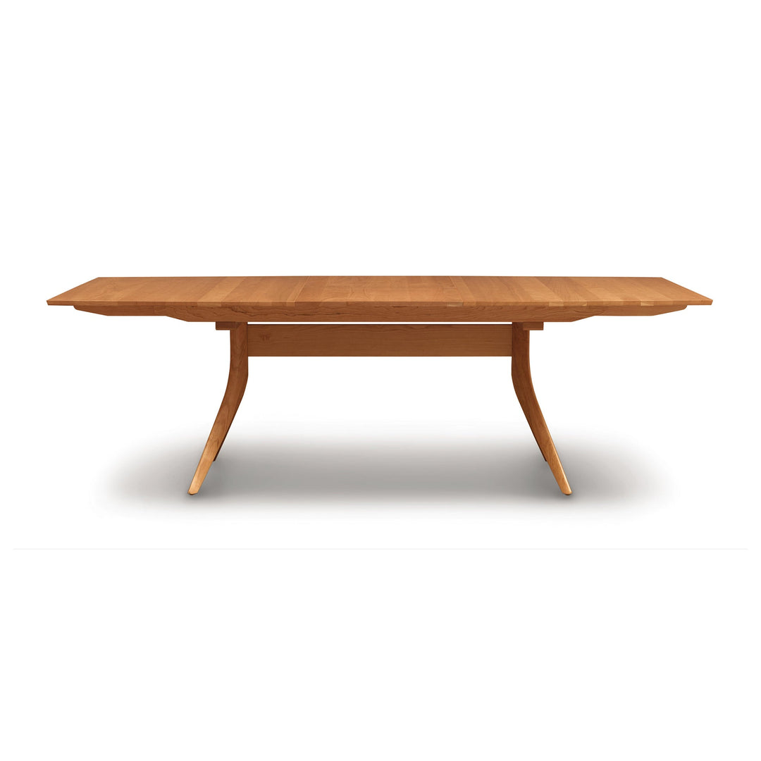 Catalina Trestle Extension Table in natural cherry on a white background