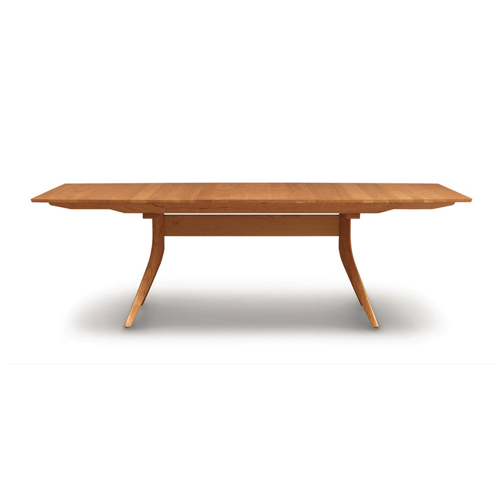 Catalina Trestle Extension Table in natural cherry on a white background