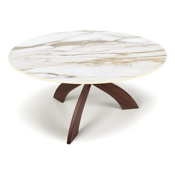 Copeland Entwine sintered stone chat height table on white