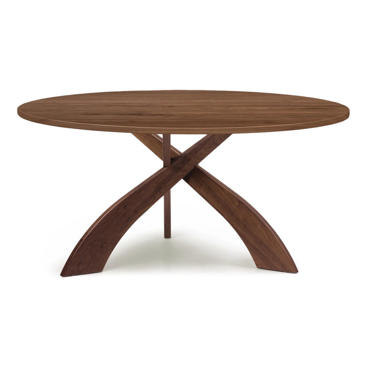 Copeland Entwine solid wood chat table detail